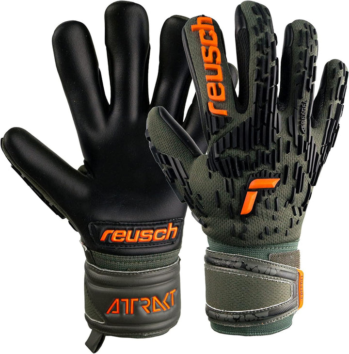Reusch Unisex Jugend Attrakt Freegel Silver Fingerhalter Junior warthandschuhe 5 Gren / Shock orng /