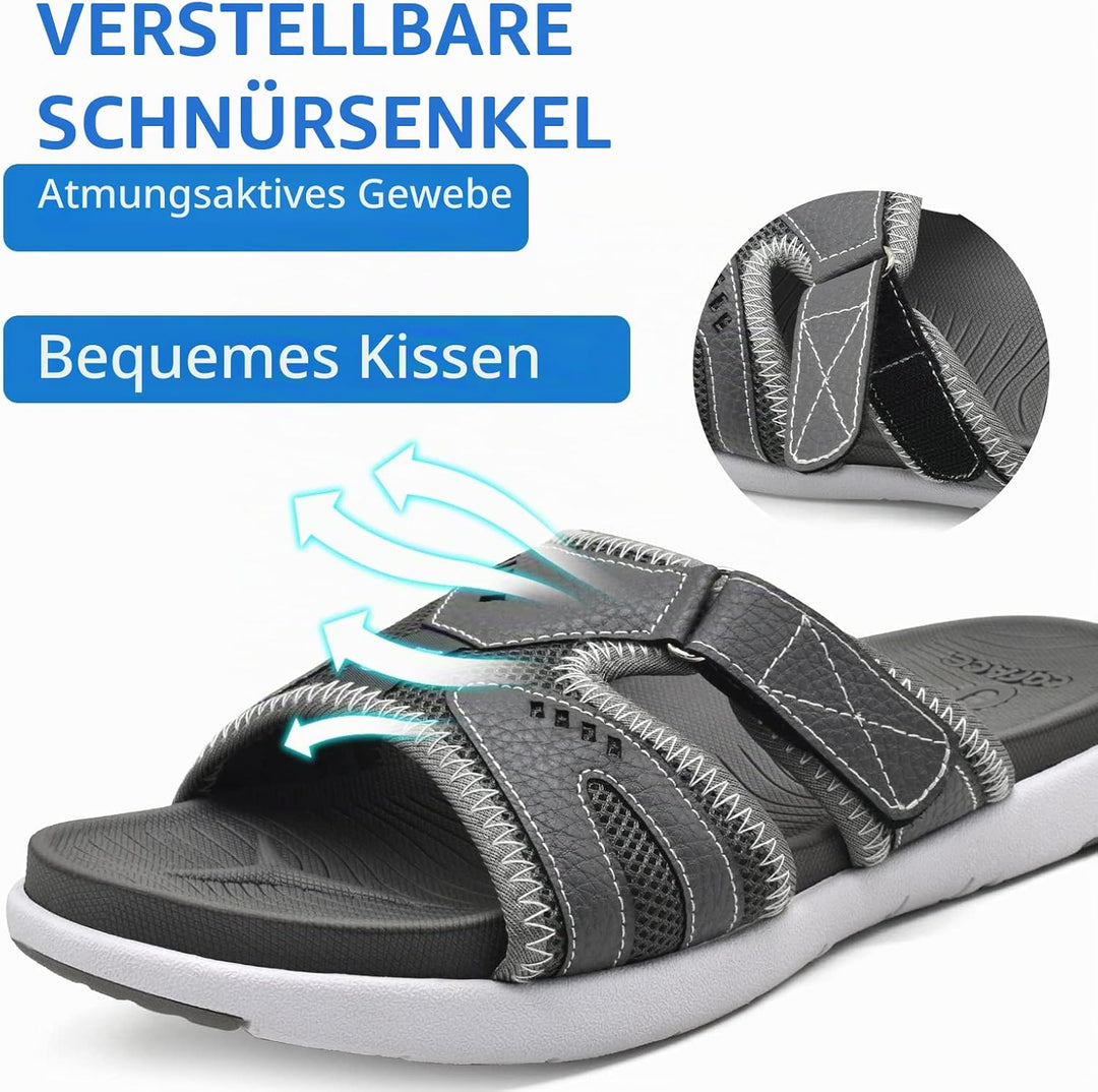 COFACE Herren Sport Recovery Sandalen Plantar Fasciitis weiche Polsterung leichtes Gewicht Bogen Unt