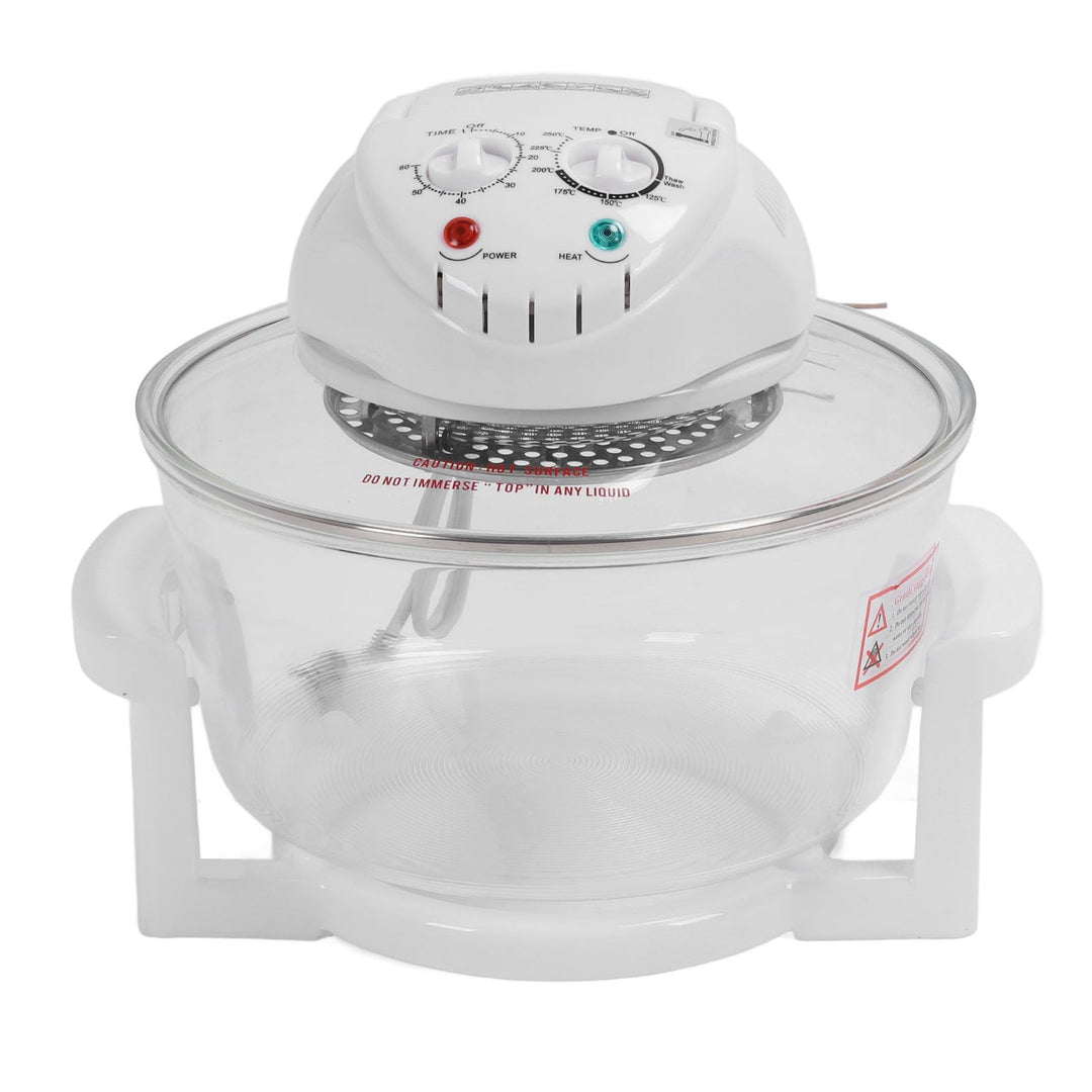 Glas-Luftfritteuse, 360 Grad Sichtbare ölfreie Lebensmittelfritteuse, 12 L Elektrische Fritteuse mit