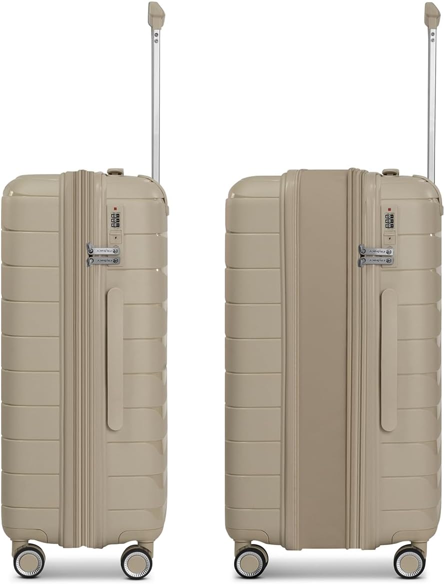 Franky Check-in Koffer für Damen und Herren | mittelgrosser Trolley 42 x 24 x 65 cm aus hochwertigem