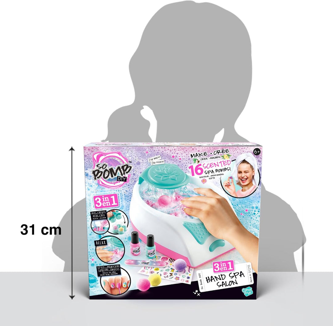 Canal Toys - So Bomb - 3-in-1 Hand Spa Salon - Badebomben - Maniküre - Wellness - bis zu 16 Bomben h