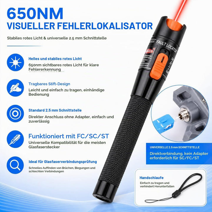 Glasfaser Werkzeug Set, 15 in 1 FTTH Tool kit FTTH Glasfaser Tool Kit Faseroptik FTTH Tool Kit Faser