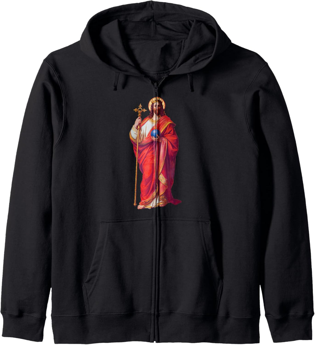Jesus Christus König der Welt Pantokrator Ikone Kapuzenjacke
