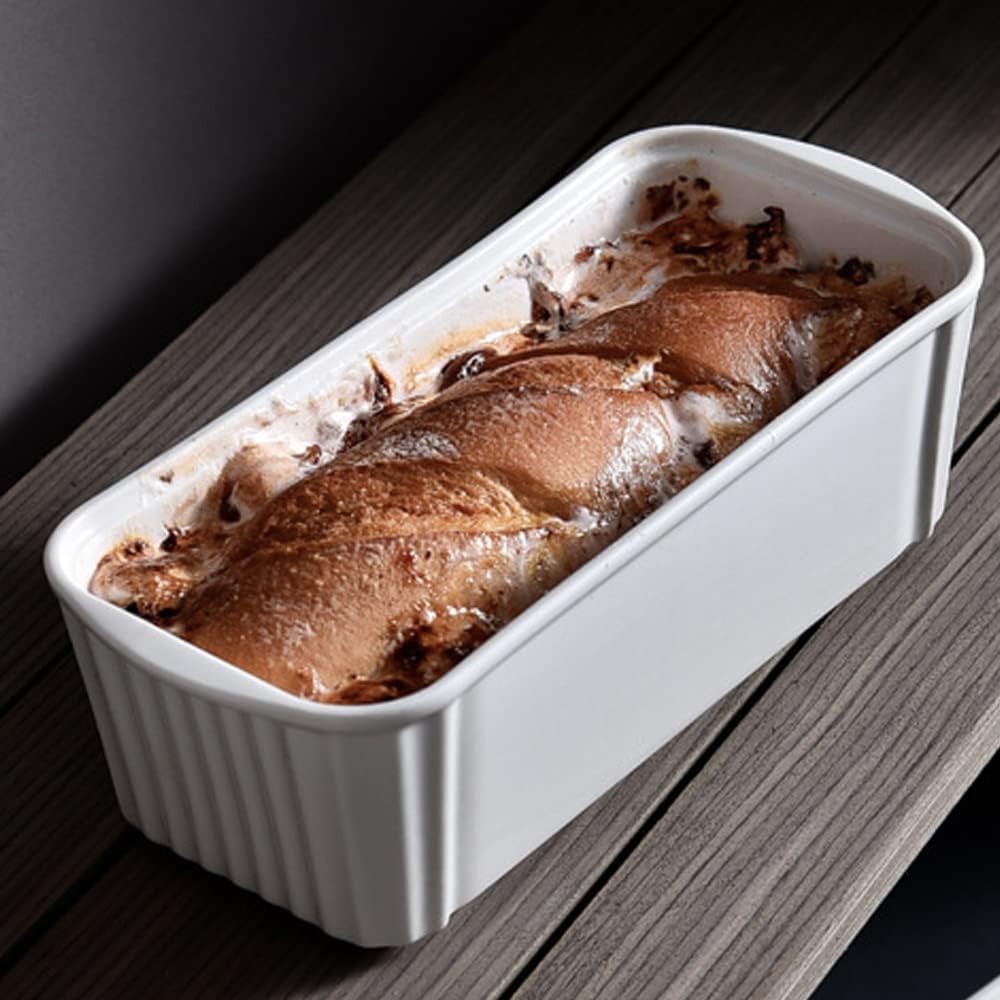 TAMUME Porzellan Kastenform Kuchen, Brotbackform (Gross), Gross