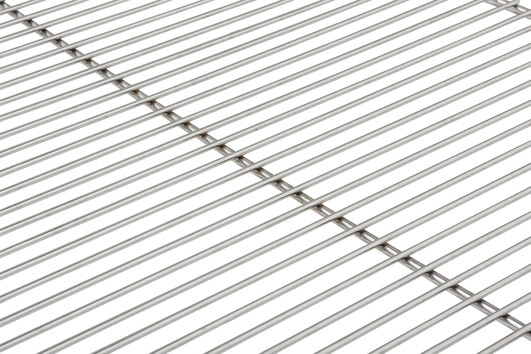 HeRo24 GRILLROST VERCHROMT 54,5 cm 6 mm Aussenring 4 mm Stäbe