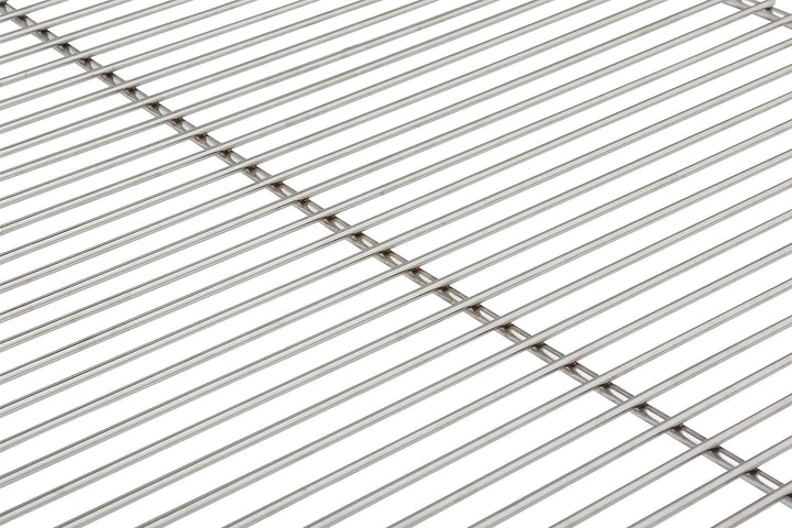 HeRo24 GRILLROST VERCHROMT 54,5 cm 6 mm Aussenring 4 mm Stäbe