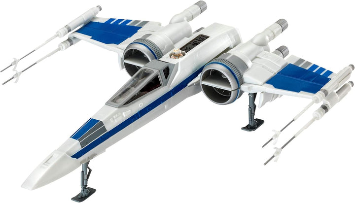 Revell REV-66744 Model Set Resistance X-Wing Fighter Luke Skywalker Modellbausatz + Zubehör, Mehrfar