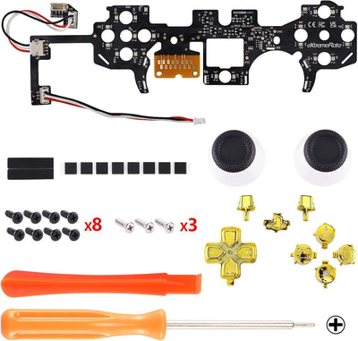 eXtremeRate DTF LED Kit für ps5 Controller BDM-030/040, Ersatz leucht D-Pad Thumbstick Share/Option/