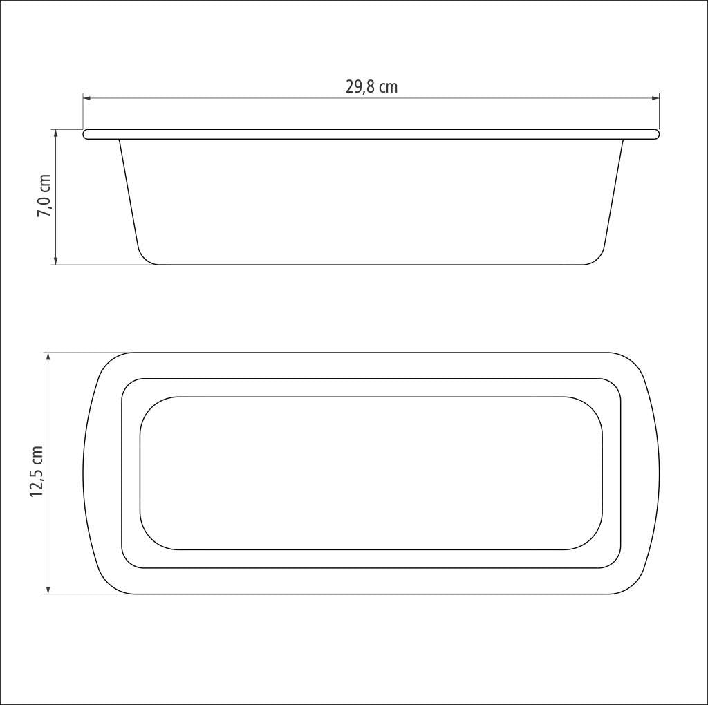 Tramontina BRASIL Kastenform, 26 cm, antihaftbeschichtet, für Kuchen, Brot, Gebäck, optimale Ergebni