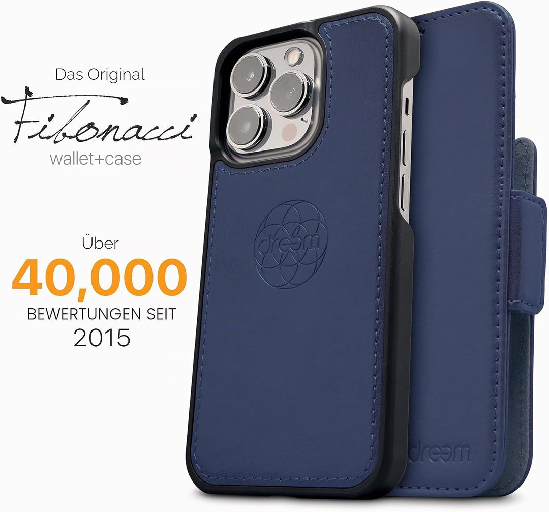 Dreem Fibonacci iPhone 13 Mini Brieftaschen-Etui / 2-in-1 stossfestes Etui und abnehmbares Folio aus