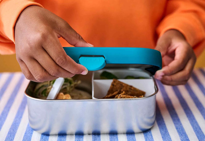 Mepal - Edelstahl-Pausenset Campus - Set für Kinder mit Trinkflasche mit Klappdeckel &amp; Lunch Box - L