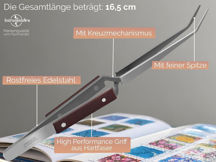 Klemmpinzetten Set Kreuzpinzette Lötpinzette Technische Pinzette Gerade Abgewinkelt Gebogen glatte S