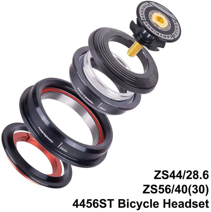 Yosoo Health Gear Tapered Steuersatz 44 56ST, Fahrrad Headset Lager, Headset mit konischem geraden R