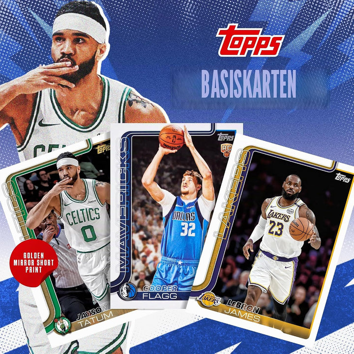 2025-26 Topps Basketball – Vorteilsbox (12 Karten pro Packung, 7 Packungen pro Box)
