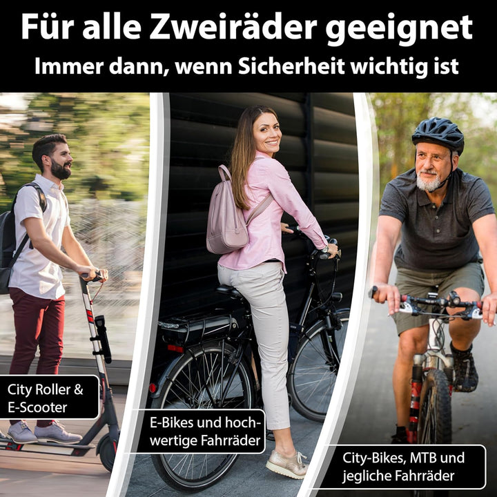 KOHLBURG 110cm Fahrrad Faltschloss [Bolzenschneider-sicher] als e Bike Schloss & Fahrradschloss Falt
