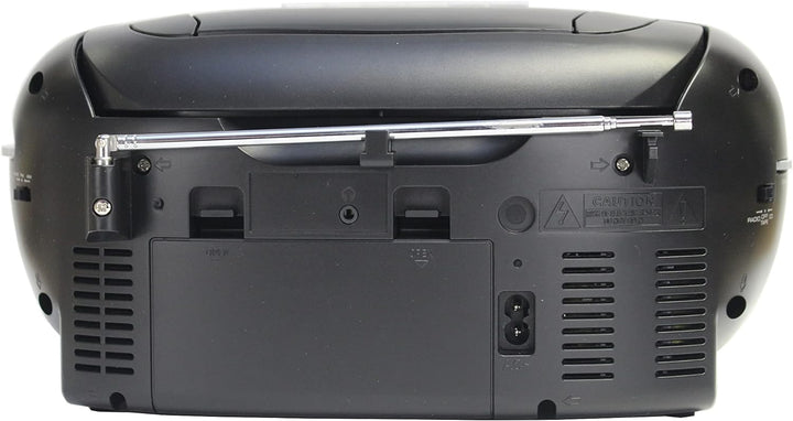 GPO PCD299 Tragbare Retro Boombox mit CD-Player, Radio und Kassettenrekorder Netz- &amp; Batteriebetrieb