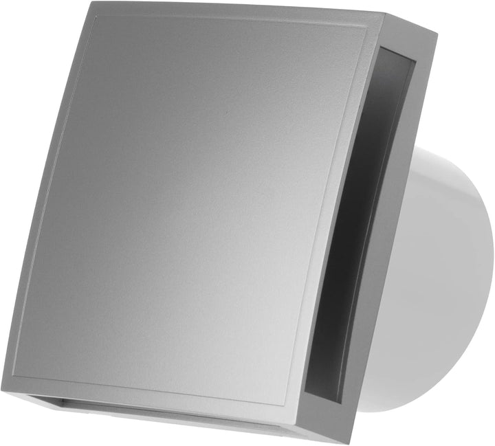 Steinberg14 125mm Badlüfter Fan - Silber Front - Ventilator zur Belüftung in Bad und WC Ø 125mm Silb