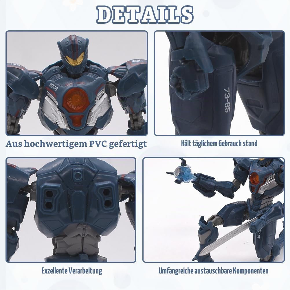 BSNRDX Anime Figuren, 17 cm/6,7 Zoll Pacific Rim Uprising Figuren PVC Actionfigur Statue, Anime Figu