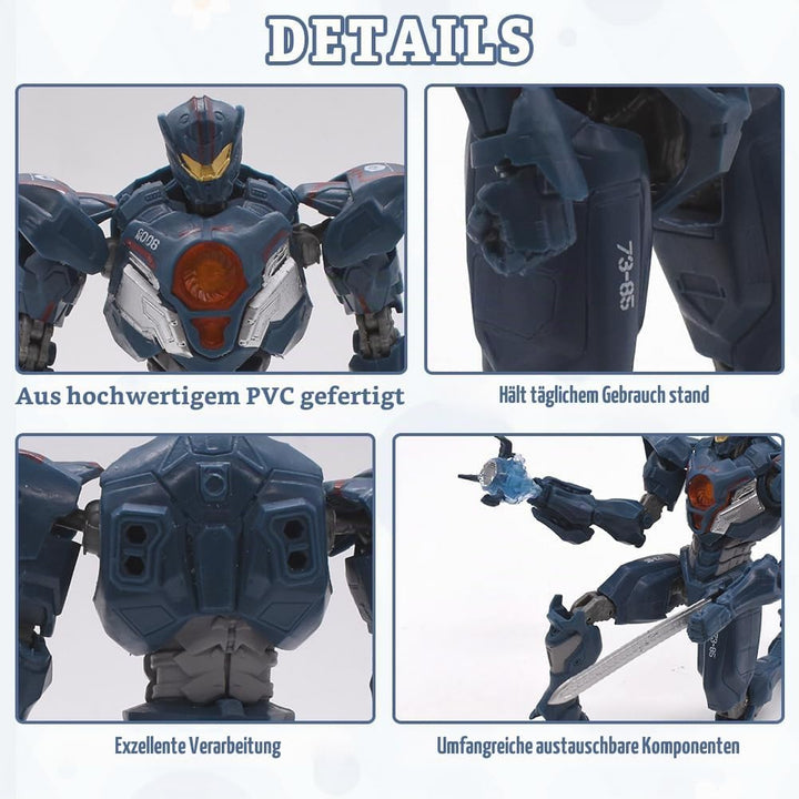 BSNRDX Anime Figuren, 17 cm/6,7 Zoll Pacific Rim Uprising Figuren PVC Actionfigur Statue, Anime Figu