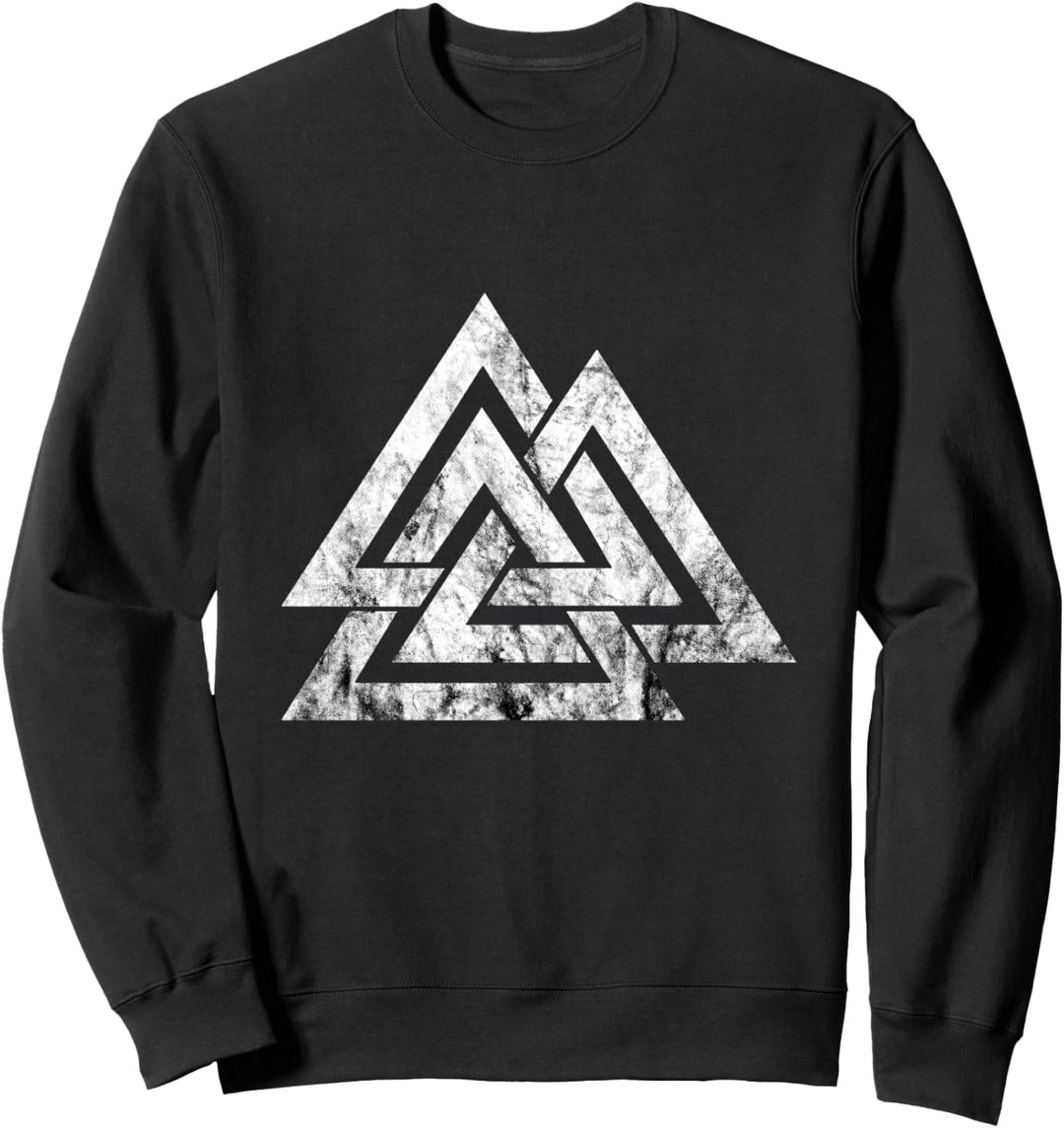 Valknut-Symbol, Nordisches Wicca-Wikingerzeichen, Odin-Zeichen, nordische Mythologie Sweatshirt