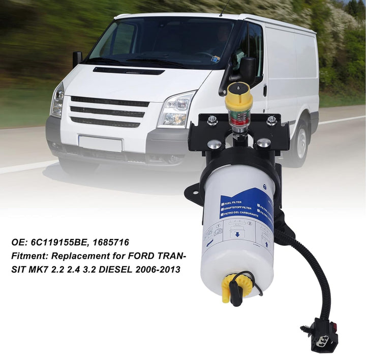 Leapiture Kraftstofffilter Ersatz für TRANSIT MK7 Dieselkraftstofffilter 6C119155BE 1685716 Motorkra