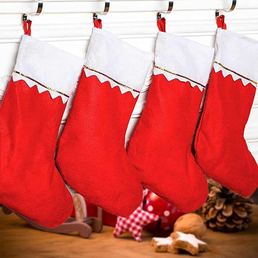 Nikolausstrumpf,Nikolausstiefel,10 Stück Nikolausstiefel Zum Befüllen,36 x 23 cm ,Grosser Weihnachts