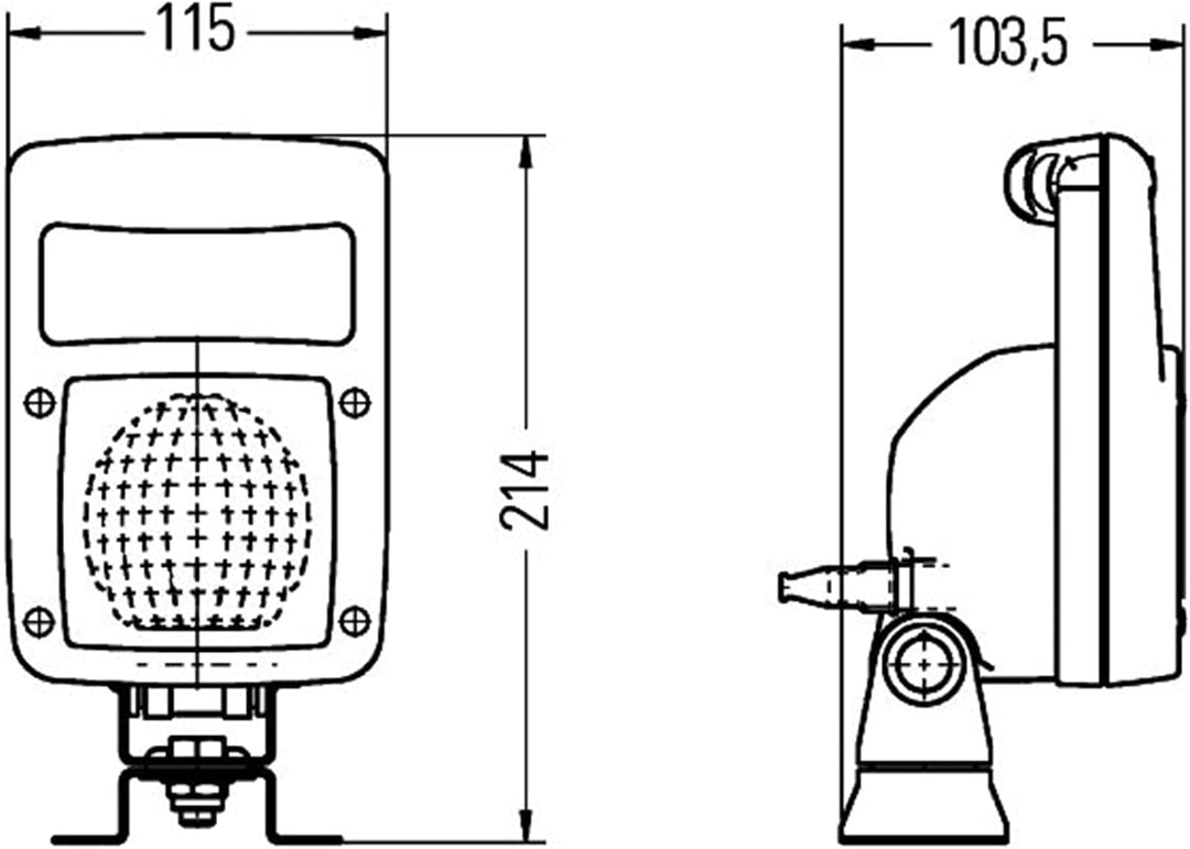 HELLA - Halogen-Arbeitsscheinwerfer - Ultra Beam - 24/12V - Anbau/Schraubanschluss - 4-Punkt Befesti