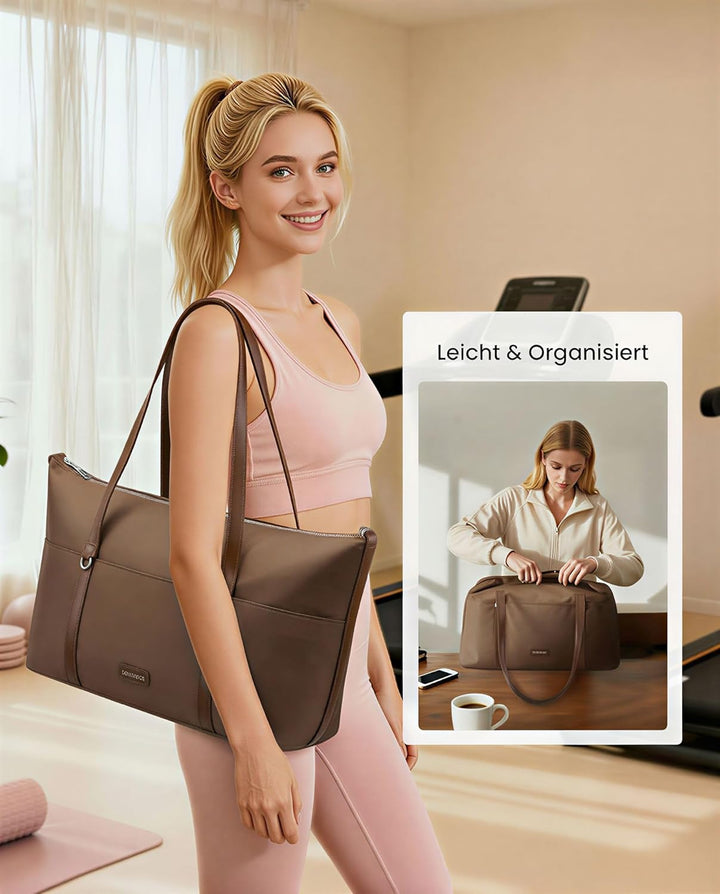 LOVEVOOK Sporttasche Damen Reisetasche mit Schuhfach &amp; Nassfach, 25L Klein Gym Bag Women Sporttasche
