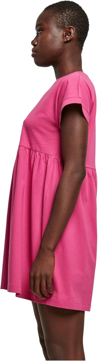 Urban Classics Damen Ladies Organic Empire Valance Tee Dress S Brightviolet, S Brightviolet