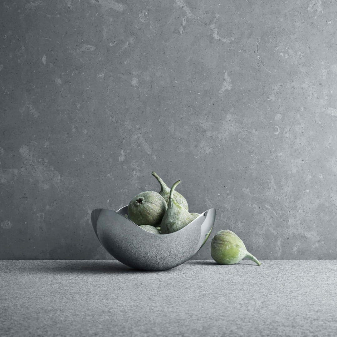 Georg Jensen Spiegelschale Mini 16 cm, Edelstahl, Stainless Steel, 16 x 16 x 7.5 cm Edelstahl Einzig