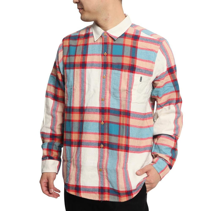 Hurley Herren Portland Flanell-langärmärmel Hemd mit Button-Down-Kragen XXL Cyber Teal, XXL Cyber Te
