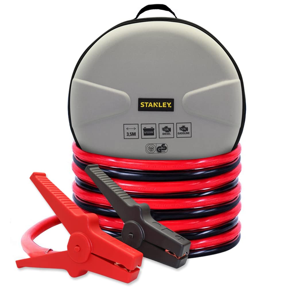 STANLEY 201874 ÜBERBRÜCKUNGSKABEL 25 mm² 3,5M Starthilfekabel Dieselmotoren & Benzinmotoren 25 mm² -