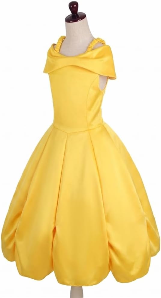 Lito Angels Märchen Schönheit Prinzessin Kostüm Kleid für Kleinkind Mädchen, gelbes Verkleidung Grös