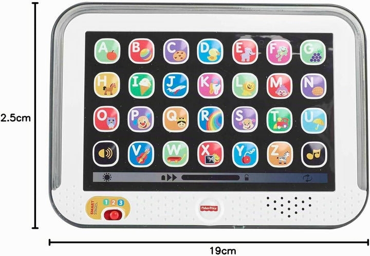 Fisher-Price Lernspass, Lernspielzeug für Kleinkinder, Smart Stages Tablet Computer-Attrappe mit Mus