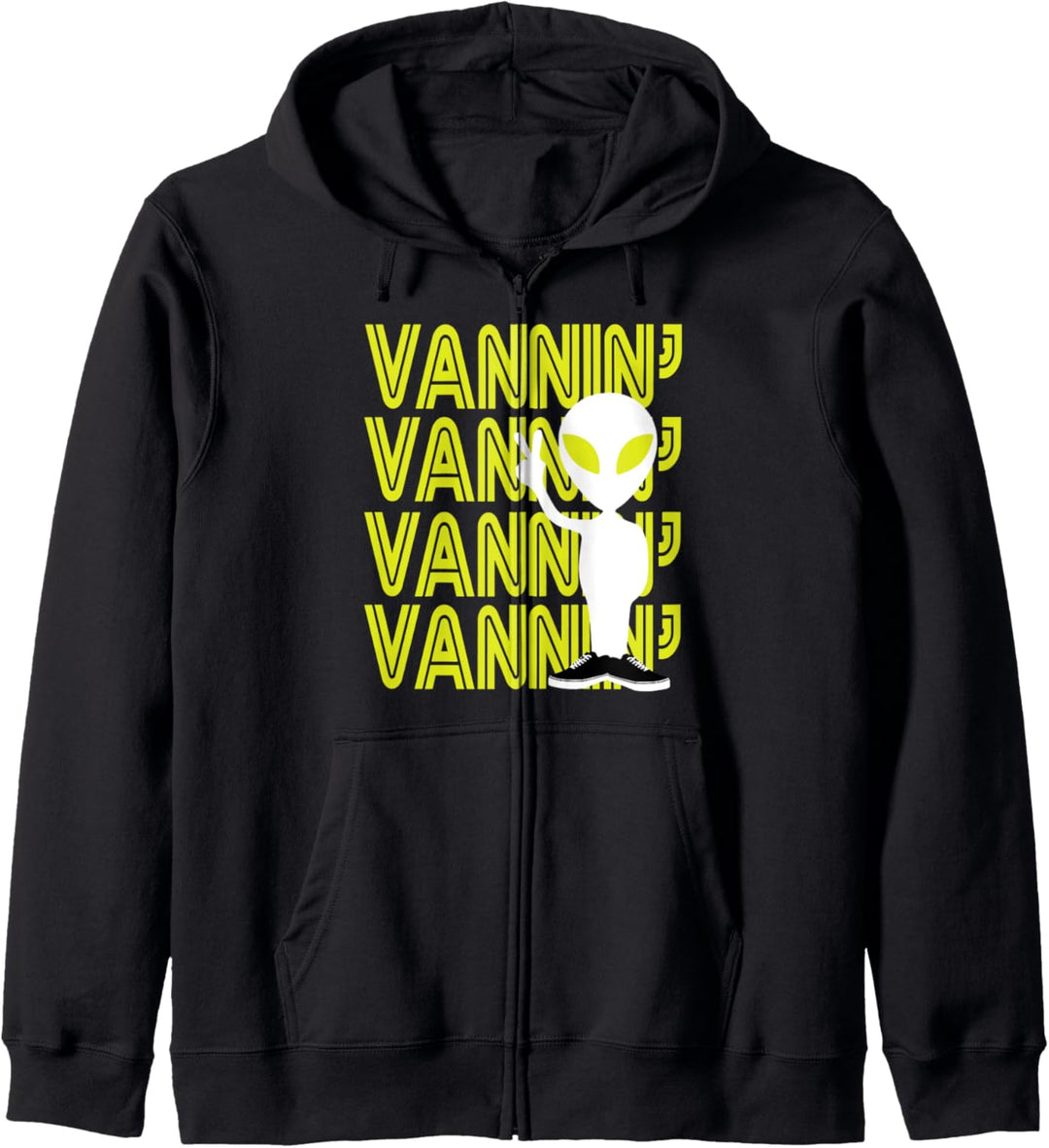 VANNIN' Alien Retro Vanner Vanning Nation Van Culture Kapuzenjacke