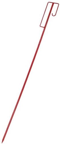 UvV 10 Stück 1,2 m lange Absperrhalter Laterneneisen rot lackierte Absperrleinenhalter Stahl für Abs