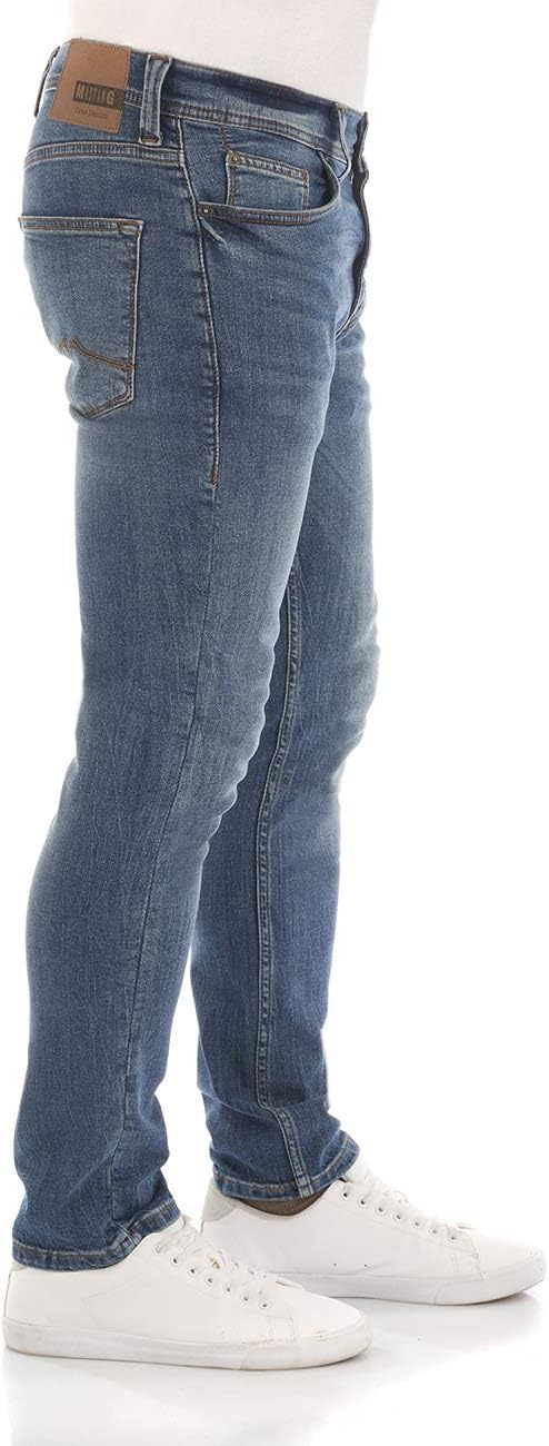 MUSTANG Herren Jeans Vegas Slim Fit Jeanshose Hose Denim Stretch Baumwolle Schwarz Grau Blau w30 - w