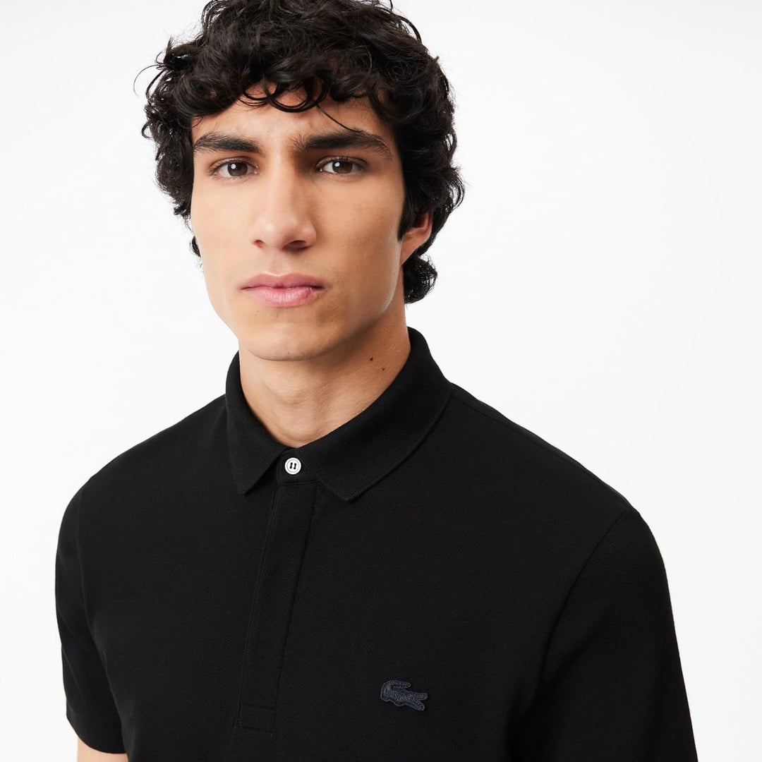 Lacoste Herren Short Sleeve Regular Fit Soild Polo Polohemd S Black (031), S Black (031)