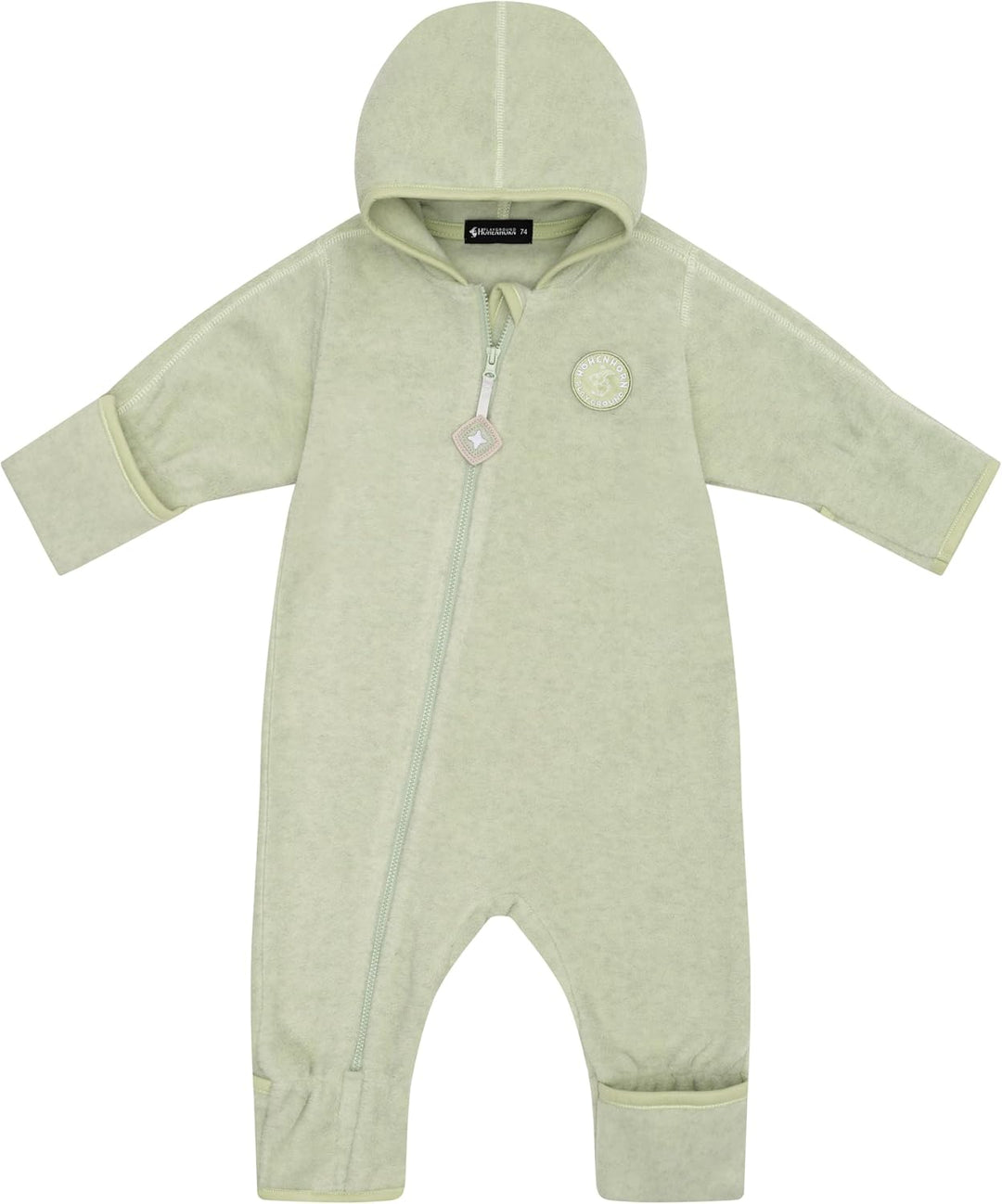 Höhenhorn Ibex Baby Fleece Overall Winter Herbst Strampler Kleinkind mit Kapuze, Grün