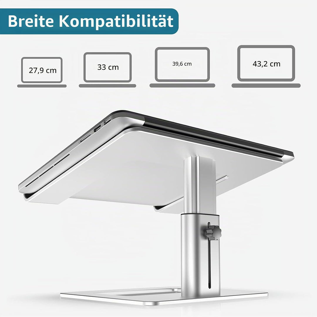 GOKEDA Laptop ständer, ergonomisch Verstellbarer Computerständer, Höhenhalter aus Aluminiumlegierung