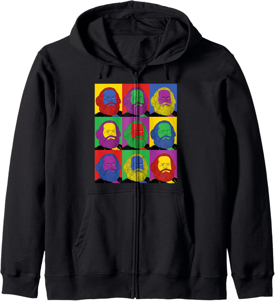 Karl Marx Pop Art Design - Vintage History Grafik Kapuzenjacke