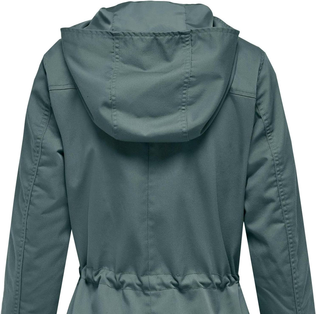 ONLY Female Jacke Leinen Parka M Balsam Green, M Balsam Green