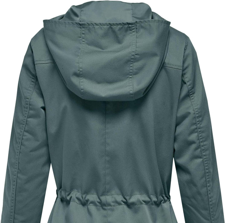 ONLY Female Jacke Leinen Parka M Balsam Green, M Balsam Green