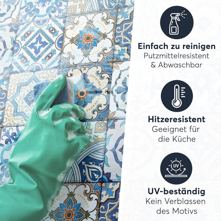 CREATISTO Mosaik Klebefliesen Stickerfliesen Fliesenfolie - Aufkleber Folie für Fliesen I Stickerfli