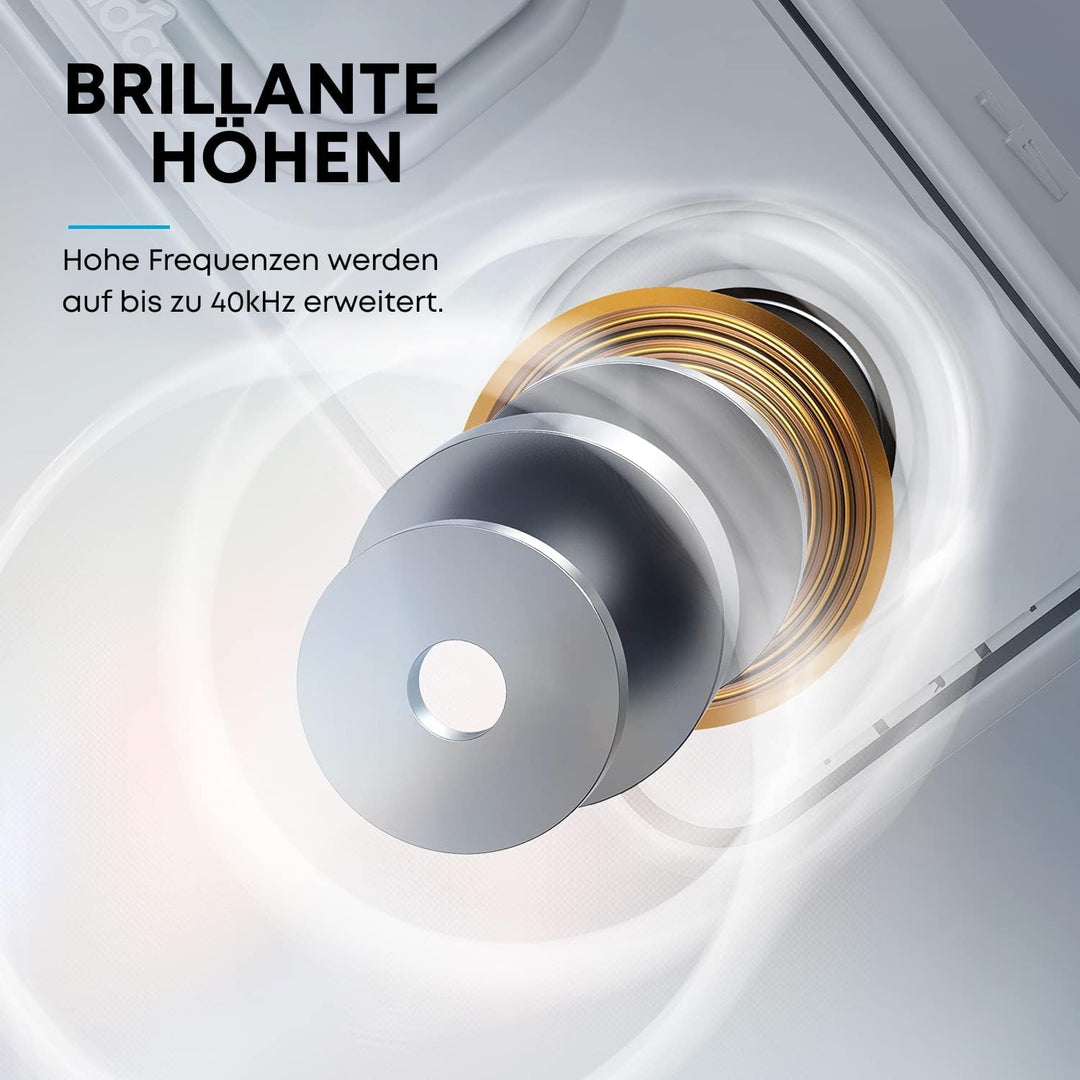 soundcore 3 Bluetooth Lautsprecher, Stereo-Sound, Audiotreiber mit Titan-Membran, PartyCast, BassUp,
