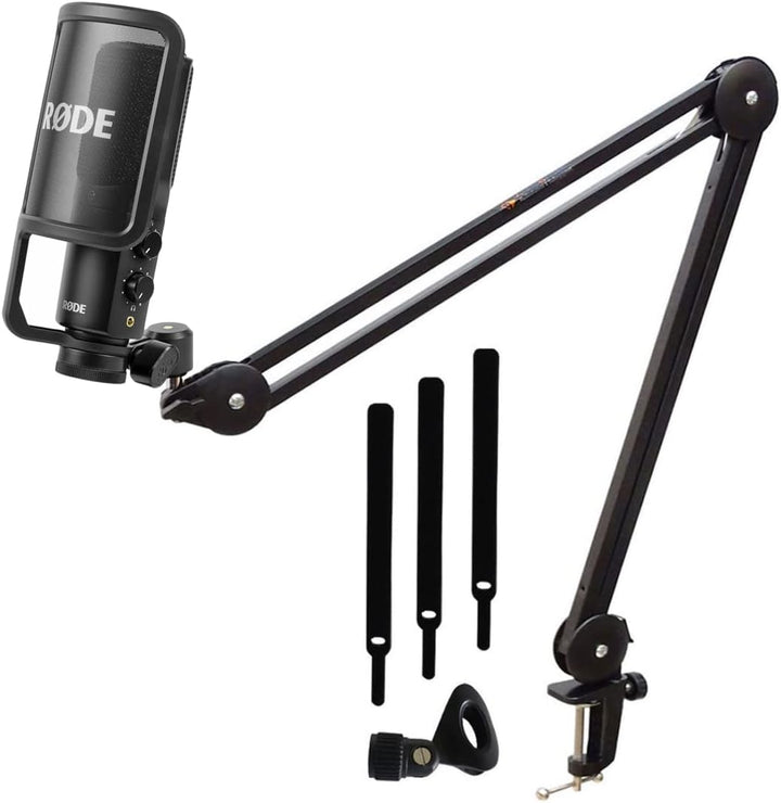 Rode NT-USB+ USB-Kondensatormikrofon + keepdrum MS138 Gelenkarm