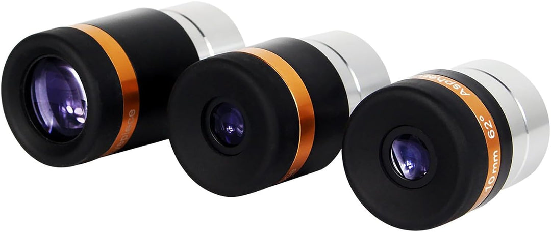 Svbony Teleskop Okular Set, 1,25” Planeten Okular Set 4mm 10mm 23mm 62° Weitwinkel Okular Scharfe Bi