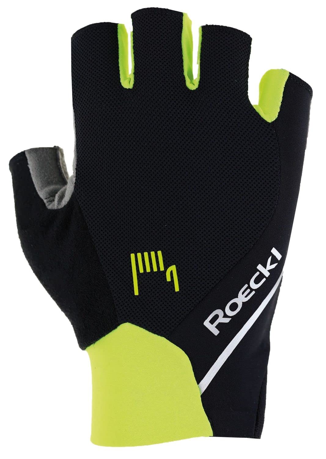 Roeckl Elfenbein 2 Fahrradhandschuhe Schwarz/Fluo Gelb, Schwarz/Fluo Gelb