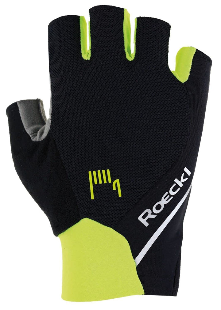 Roeckl Elfenbein 2 Fahrradhandschuhe Schwarz/Fluo Gelb, Schwarz/Fluo Gelb