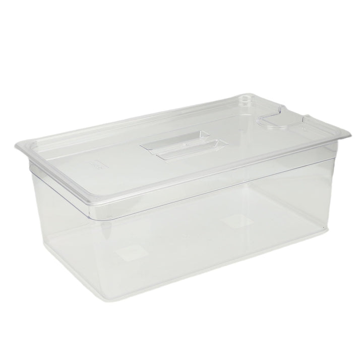 Qcwwy Weiteres Zubehör für Küchengeräte, Sous-Vide-Behälter mit Deckel, 25 Liter, für Praktisch Alle